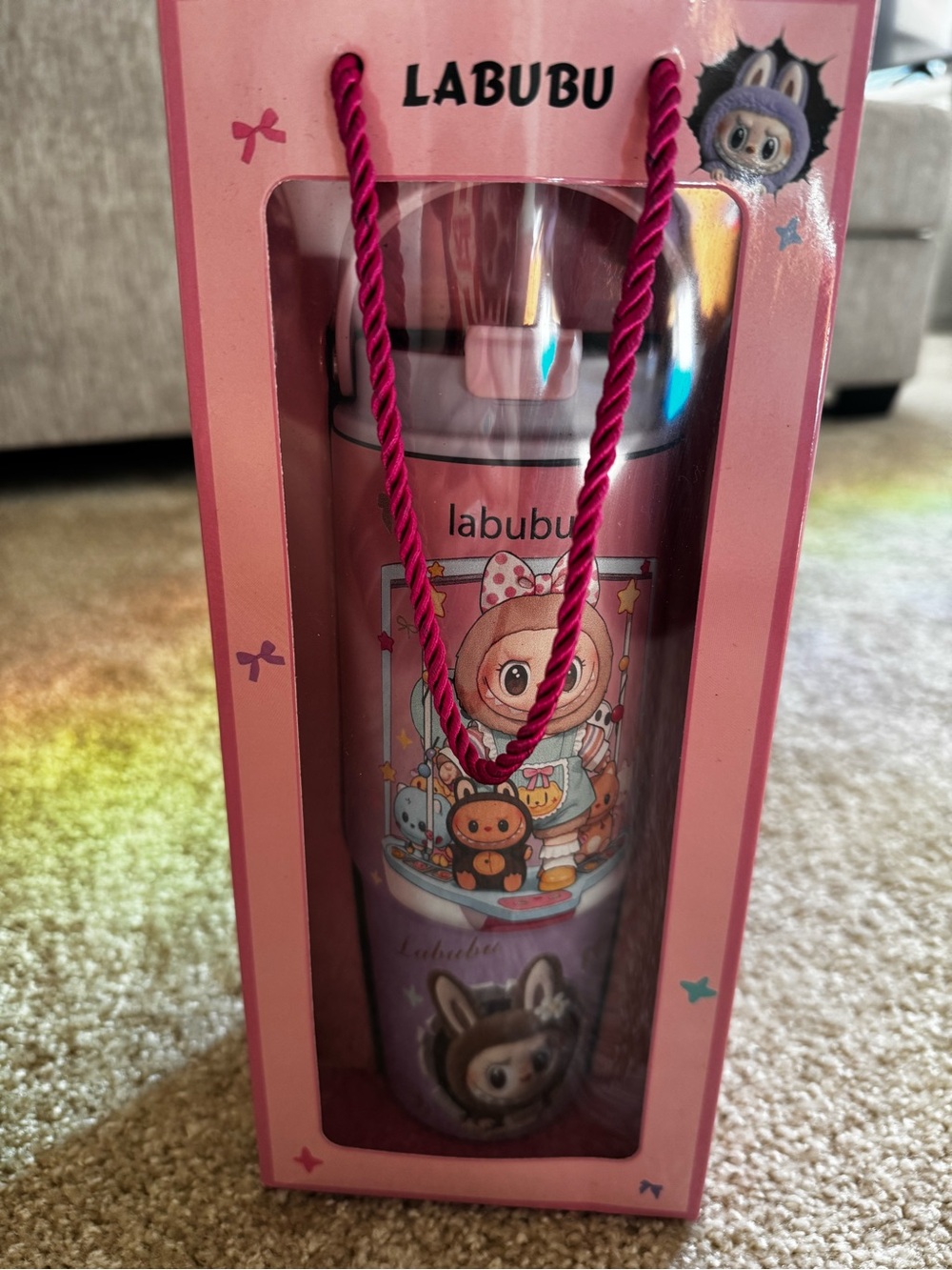 NWT - Pink & Purple Labubu Tumbler